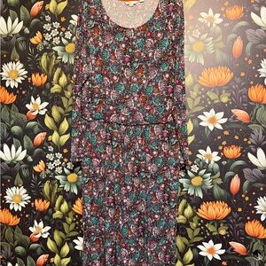 Boden Multicolor Floral Maxi Dress